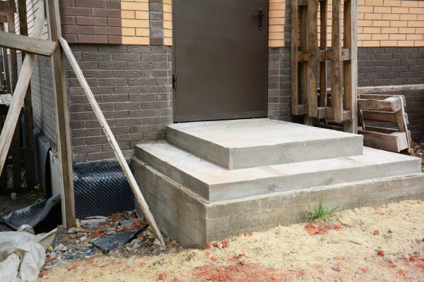 Cement Steps Construction in Independence